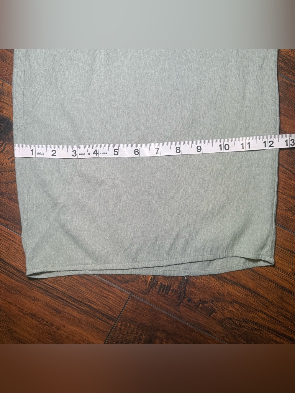 Audrey Parks x Francesca Smocked Jumpsuit M Boho Cottagecore Wide Leg Sage/Mint - Picture 15 of 15